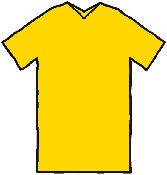 A yellow shirt with ፍቅር written on it